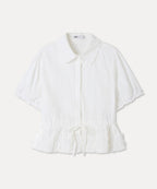 MIXXO MIXXO Shirt Collar String Blouse