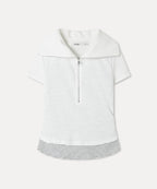 MIXXO MIXXO T-Shirt Striped Layered Zip-Up