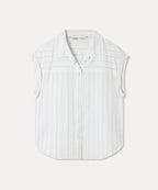 MIXXO MIXXO Shirt Roll-up Striped Short-Sleeved (C)