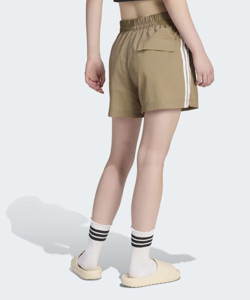 ADIDAS ADIDAS Essential 3-Stripe Lifestyle Woven Short Pants - Khaki