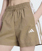 ADIDAS ADIDAS Essential 3-Stripe Lifestyle Woven Short Pants - Khaki