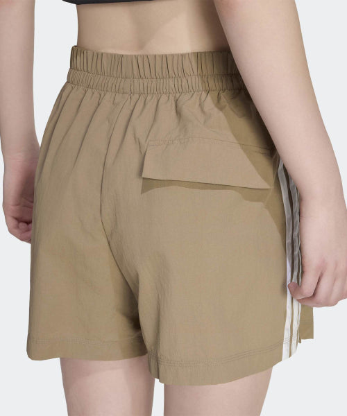 ADIDAS ADIDAS Essential 3-Stripe Lifestyle Woven Short Pants - Khaki