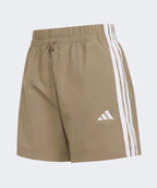 ADIDAS ADIDAS Essential 3-Stripe Lifestyle Woven Short Pants - Khaki