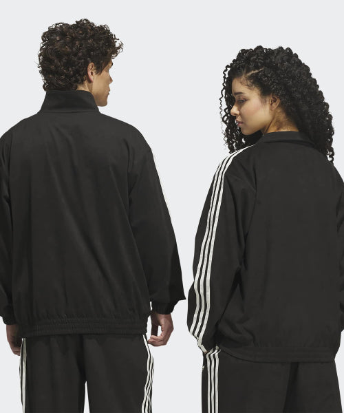 ADIDAS ADIDAS Skateboarding Vintage Super Firebird Track Top - Black: Cream White