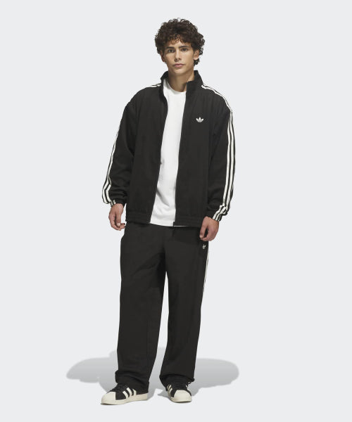 ADIDAS ADIDAS Skateboarding Vintage Super Firebird Track Top - Black: Cream White
