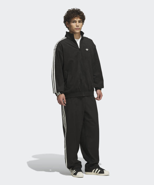 ADIDAS ADIDAS Skateboarding Vintage Super Firebird Track Top - Black: Cream White