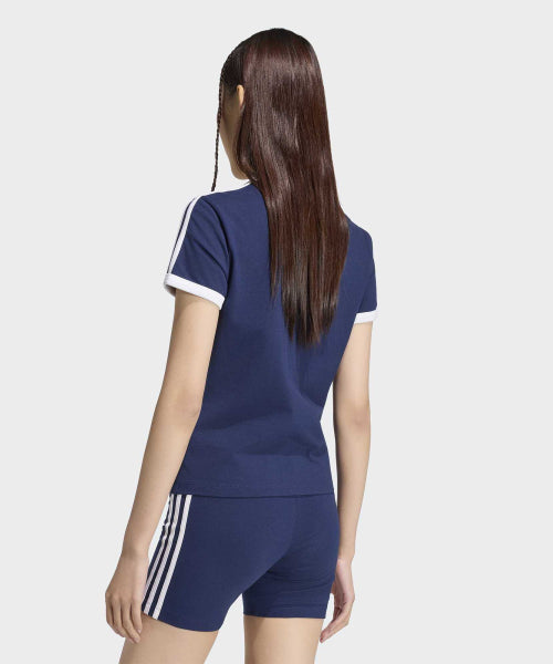 ADIDAS ADIDAS 3-Stripe Slim T-shirt - Night Indigo