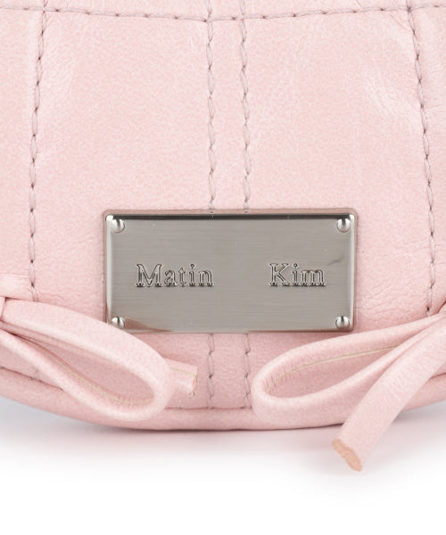 MATIN KIM MATIN KIM HALF SHIRRING RIBBON CHARM