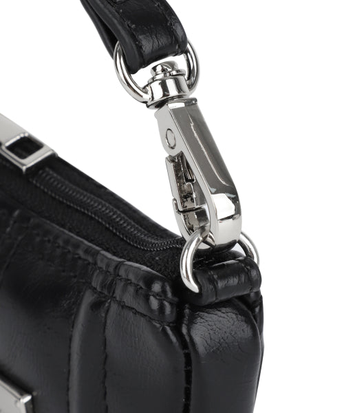 MATIN KIM MATIN KIM Half Shirring Ribbon Charm in Black