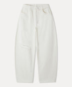 MIXXO MIXXO Denim Curved Obi Turn-Up Pants