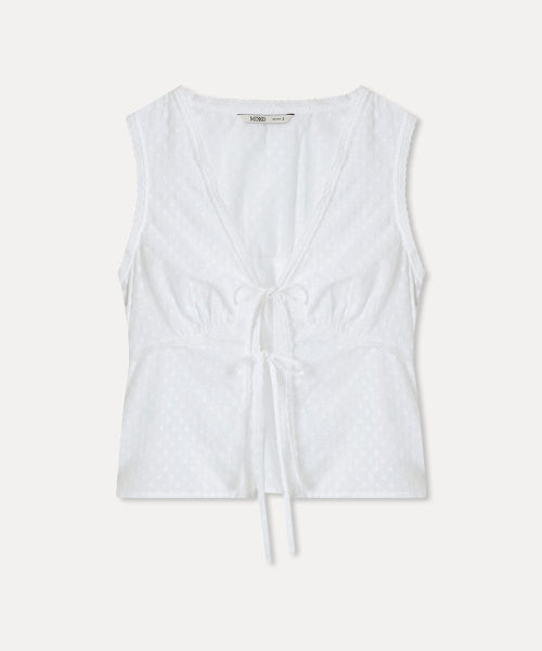 MIXXO MIXXO V-neck Lace Bustier T-Shirt