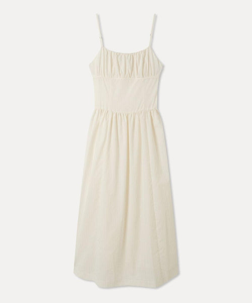 MIXXO MIXXO Shirring Tank Top Long Dress (Size S/C)