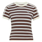 ADIDAS Summer Glow Slim Stripe Tee - Stylish Comfort