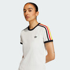ADIDAS ADIDAS 3-Stripe Slim Tee - White