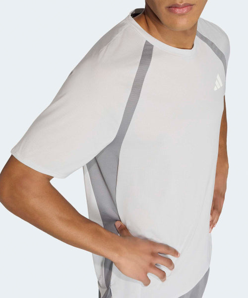 ADIDAS ADIDAS Adizero Archive Running T-Shirt - Gray