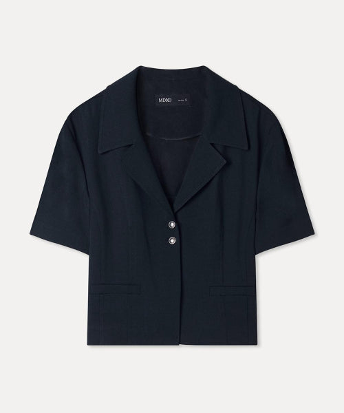 MIXXO MIXXO Cropped Jacket with Belt