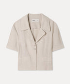MIXXO MIXXO Cropped Jacket with Belt