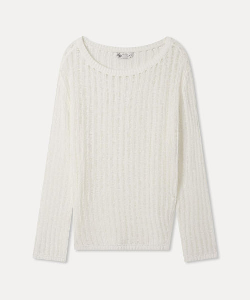 MIXXO MIXXO Crochet See-Through Long Sleeve Knit S