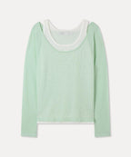 MIXXO MIXXO Two-tone layered knit C