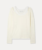 MIXXO MIXXO Two-tone layered knit C