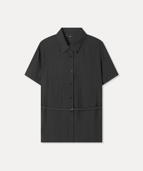 MIXXO MIXXO Shirt Belted Short-Sleeved