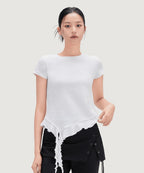 MIXXO MIXXO T-Shirt Ruffled Short-Sleeved