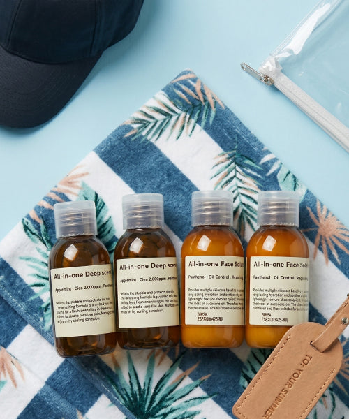 LAZY SOCIETY [Travel SET 2 pack] All-in-one wash (50ml) x 2, all-in-one lotion (50ml) x 2