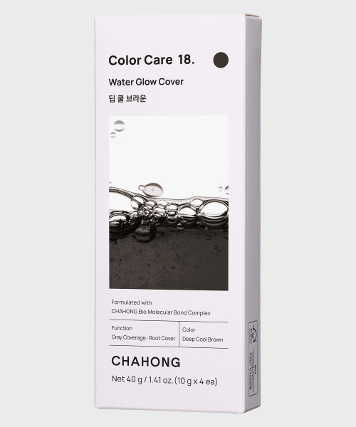 CHAHONG (Hypoallergenic salon water dyeing) Water Glow Cover Deep Cool Brown Refill