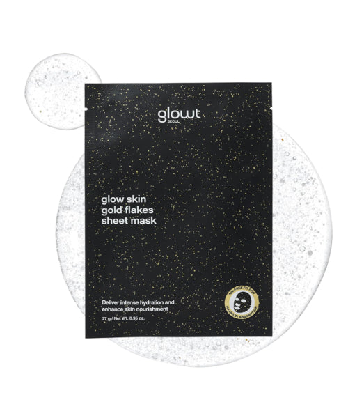 GLOSS&GLOW GLOSS&GLOW Glow Skin Gold Flake Sheet Mask 1P