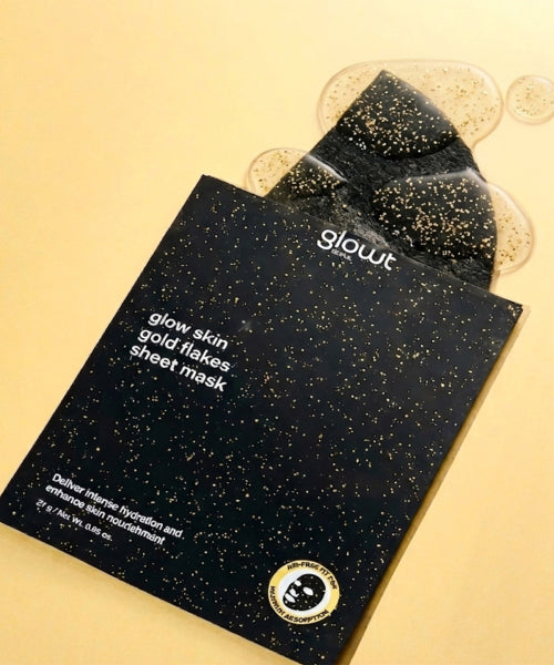 GLOSS&GLOW GLOSS&GLOW Glow Skin Gold Flake Sheet Mask 10P