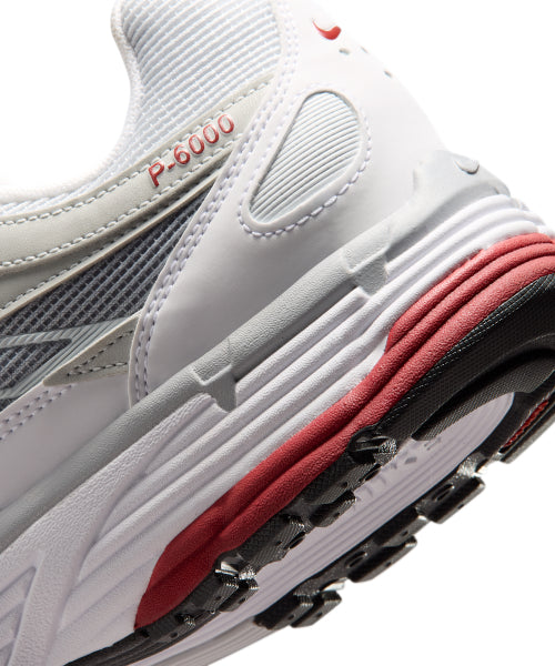 NIKE NIKE Sneakers P-6000 M - White:Pure Platinum:Wolf Gray:Dune Red