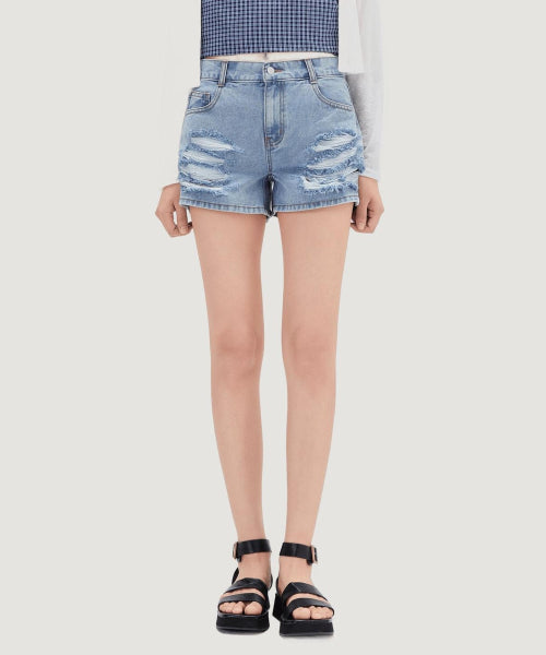 MIXXO MIXXO Destroyed Shorts Women's S