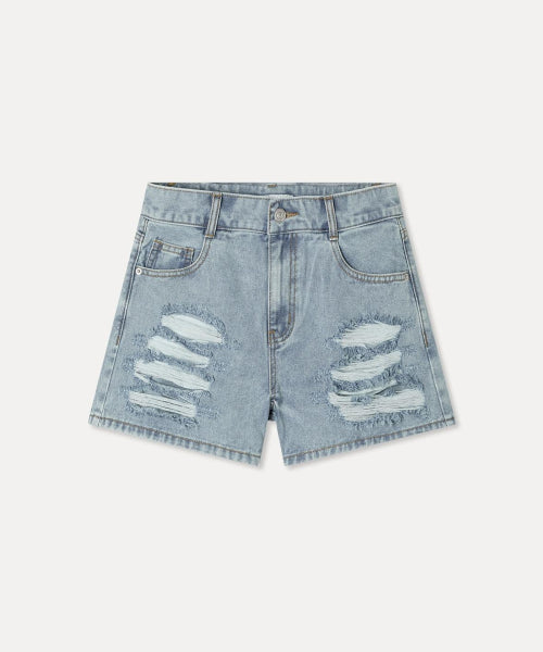 MIXXO MIXXO Destroyed Shorts Women's S