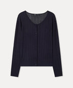 MIXXO MIXXO Crochet See-Through Long Sleeve Cardigan S