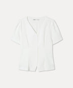 MIXXO MIXXO V-neck Short Sleeve Blouse C