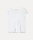 MIXXO MIXXO Linen Pin Tuck Blouse