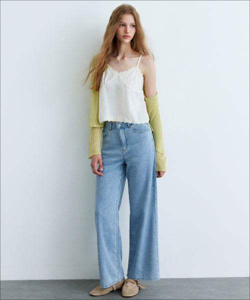 MIXXO MIXXO Light Wide Fit Denim Pants