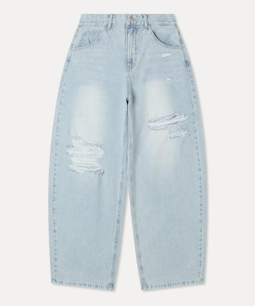 MIXXO MIXXO Denim Curved Pants C