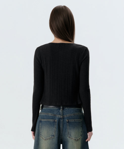 MUSINSA STANDARD WOMAN MUSINSA STANDARD WOMAN Cardigan Set Black