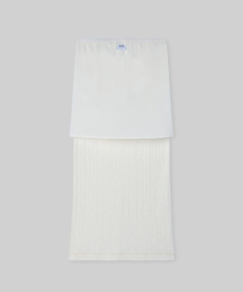 MUSINSA STANDARD WOMAN MUSINSA STANDARD WOMAN Slub Ribbed Maxi Skirt [Ivory]