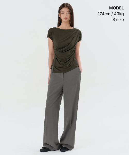 MUSINSA STANDARD WOMAN MUSINSA STANDARD WOMAN T-Shirt Khaki Brown