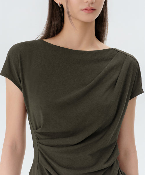 MUSINSA STANDARD WOMAN MUSINSA STANDARD WOMAN T-Shirt Khaki Brown