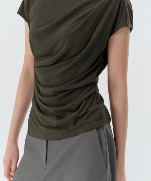 MUSINSA STANDARD WOMAN MUSINSA STANDARD WOMAN T-Shirt Khaki Brown
