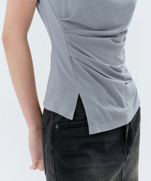 MUSINSA STANDARD WOMAN MUSINSA STANDARD WOMAN T-Shirt Greyish Blue