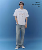 [하츠투하츠 컬래버] Hearts2Hearts 티셔츠 [화이트]