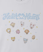 [하츠투하츠 컬래버] Hearts2Hearts 티셔츠 [화이트]