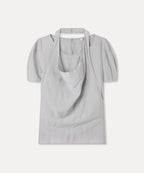 MIXXO MIXXO Cowl Neck Layered Blouse