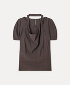MIXXO MIXXO Cowl Neck Layered Blouse