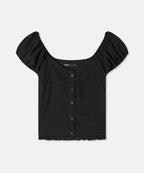 MIXXO MIXXO Eyelet Frill Blouse S