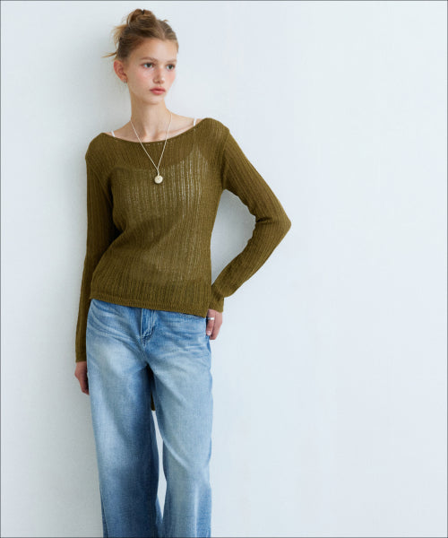 MIXXO MIXXO Layered Strap Knit Sweater